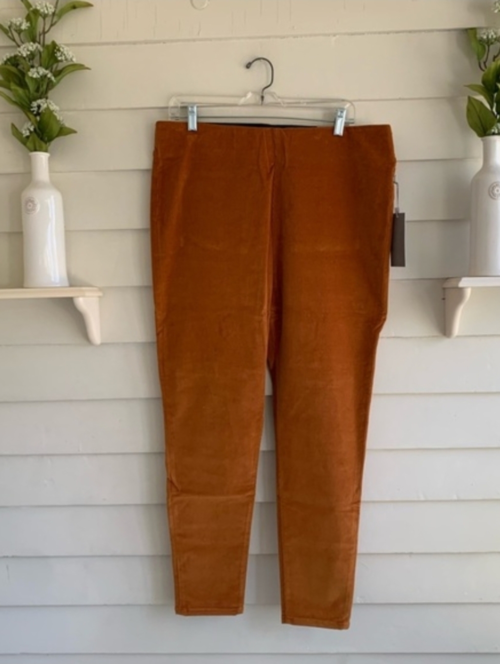 Soft Surroundings Skinny Ankle Corduroy Pull On Pants NwOt Size 14/16